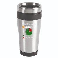 Should I Invest In Bitcoin Yes Pie Chart Funny Crypto 16oz Travel Tumbler