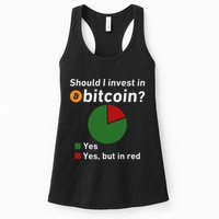 Should I Invest In Bitcoin Yes Pie Chart Funny Crypto Womens Tank Top