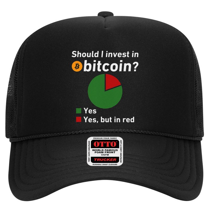 Should I Invest In Bitcoin Yes Pie Chart Funny Crypto Trucker Hat