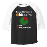 Should I Invest In Bitcoin Yes Pie Chart Funny Crypto Toddler Fine Jersey T-Shirt