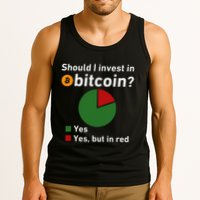 Should I Invest In Bitcoin Yes Pie Chart Funny Crypto Tank Top