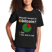 Should I Invest In Bitcoin Yes Pie Chart Funny Crypto Kids T-Shirt