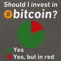 Should I Invest In Bitcoin Yes Pie Chart Funny Crypto Cotton Canvas Backpack