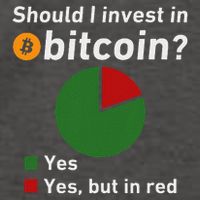 Should I Invest In Bitcoin Yes Pie Chart Funny Crypto Vector Backpack