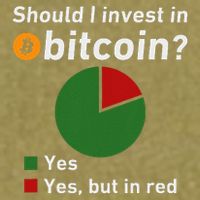 Should I Invest In Bitcoin Yes Pie Chart Funny Crypto Garment-Dyed Women's Muscle Tee