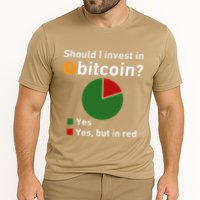 Should I Invest In Bitcoin Yes Pie Chart Funny Crypto Performance Shirt