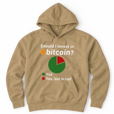 Should I Invest In Bitcoin Yes Pie Chart Funny Crypto Hoodie