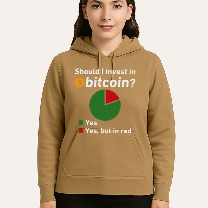 Should I Invest In Bitcoin Yes Pie Chart Funny Crypto Hoodie