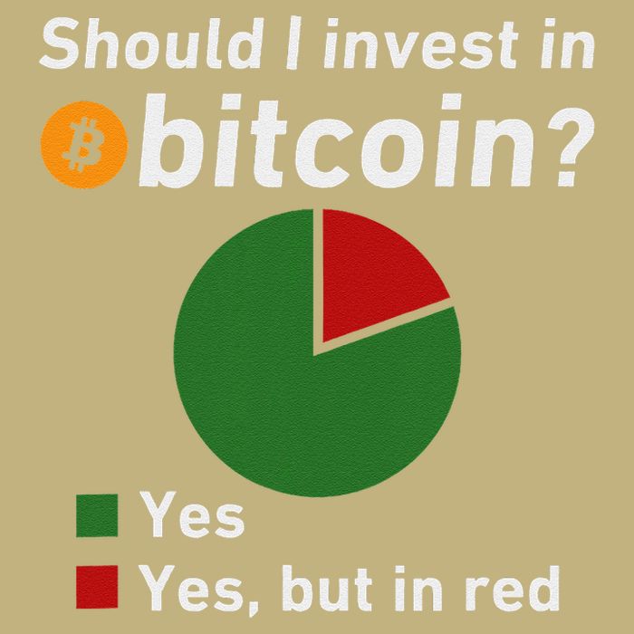 Should I Invest In Bitcoin Yes Pie Chart Funny Crypto Magnet