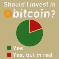 Should I Invest In Bitcoin Yes Pie Chart Funny Crypto Cooling Performance Long Sleeve Crew