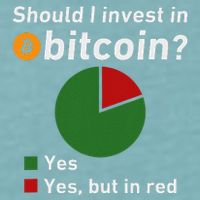 Should I Invest In Bitcoin Yes Pie Chart Funny Crypto Sueded Cloud Jersey T-Shirt