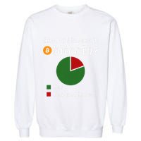Should I Invest In Bitcoin Yes Pie Chart Funny Crypto Garment-Dyed Sweatshirt