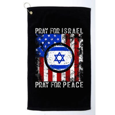 Support Israel I Stand With Israel Pray For Israel Platinum Collection Golf Towel