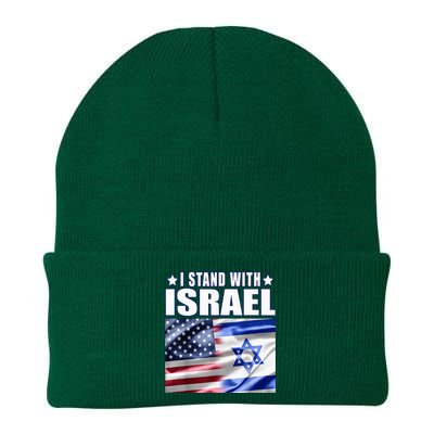 Support Israel I Stand With Israel Us Israel Flag Combined Knit Cap Winter Beanie