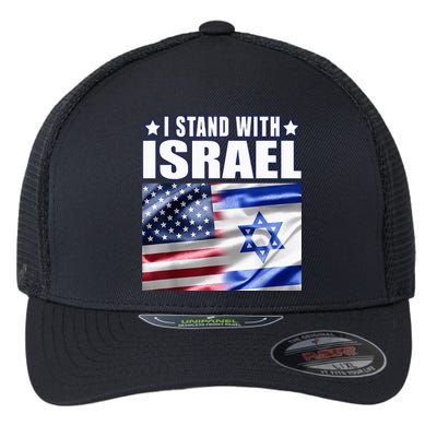 Support Israel I Stand With Israel Us Israel Flag Combined Flexfit Unipanel Trucker Cap