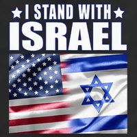 Support Israel I Stand With Israel Us Israel Flag Combined 15oz Campfire Ceramic Mug