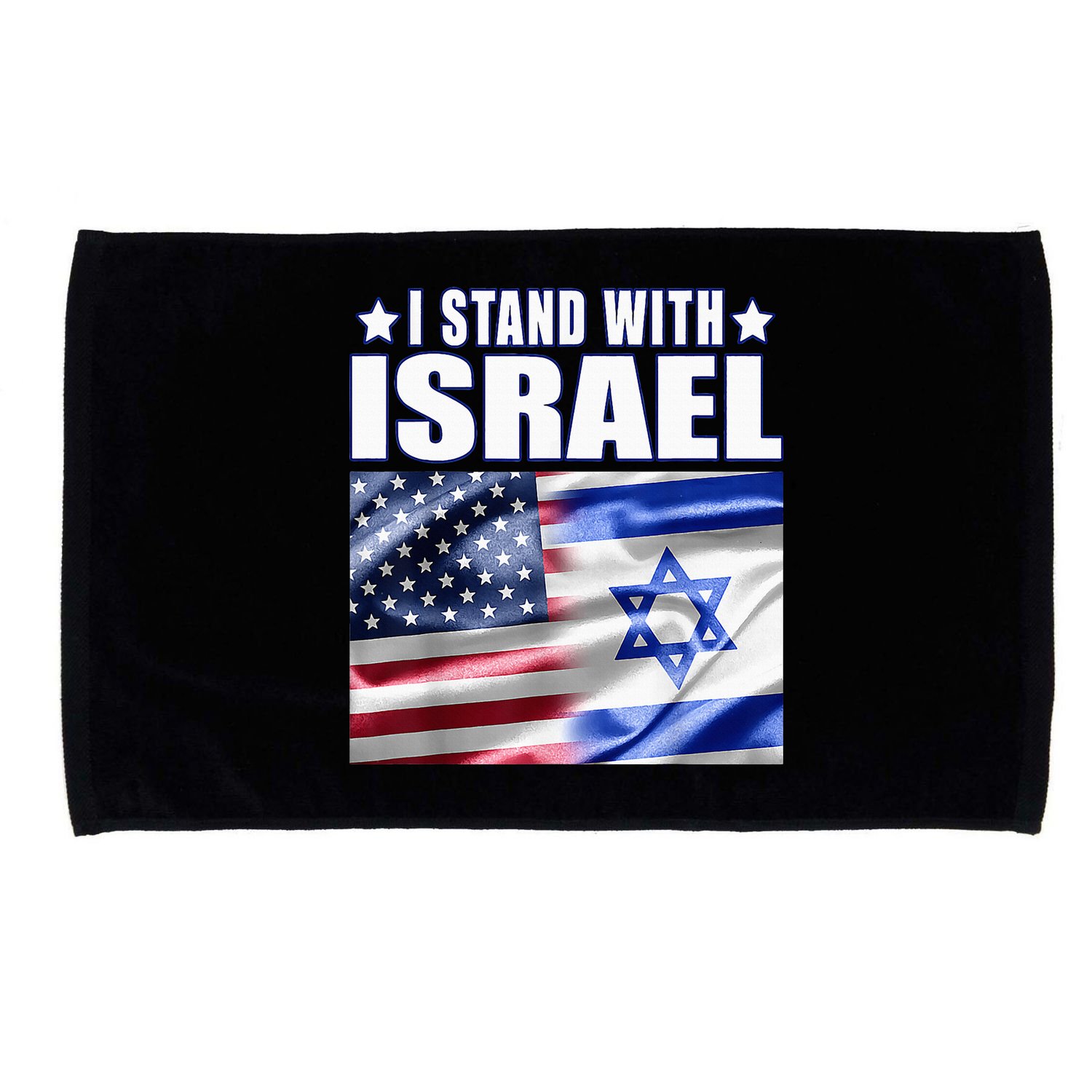 Support Israel I Stand With Israel Us Israel Flag Combined Microfiber Hand Towel