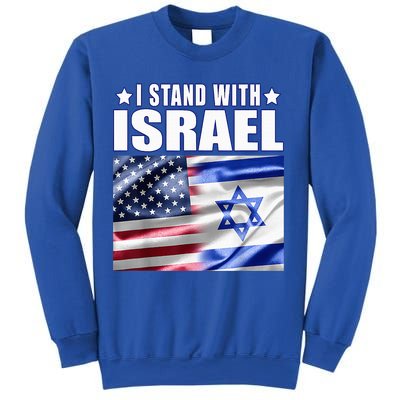 Support Israel I Stand With Israel Us Israel Flag Combined Sweatshirt