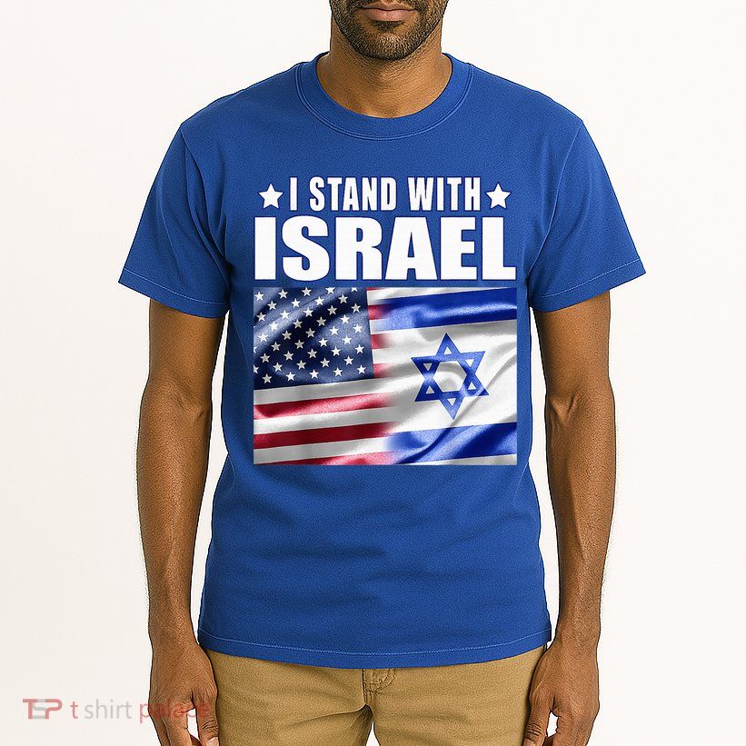 Support Israel I Stand With Israel Us Israel Flag Combined Tall T-Shirt