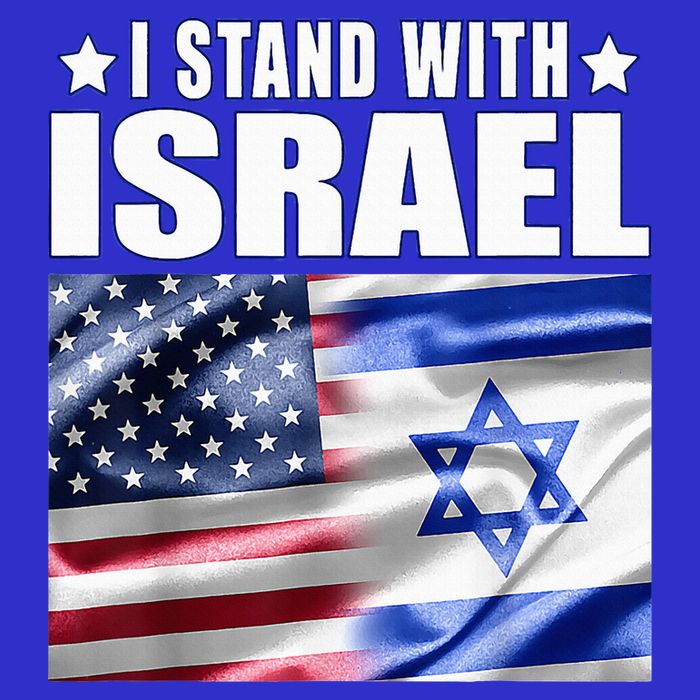 Support Israel I Stand With Israel Us Israel Flag Combined Kids Hoodie