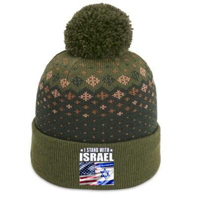 Support Israel I Stand With Israel Us Israel Flag Combined The Baniff Cuffed Pom Beanie