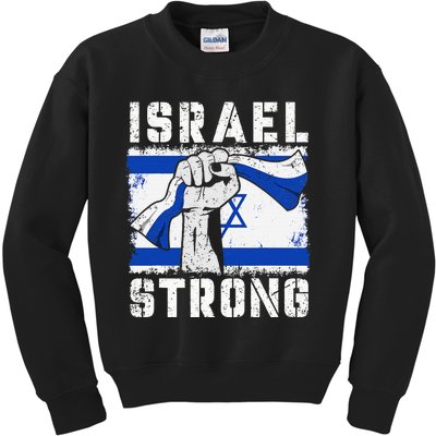 Support Israel I Stand With Israel Pray For Israel Kids Sweatshirt