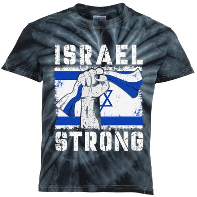 Support Israel I Stand With Israel Pray For Israel Kids Tie-Dye T-Shirt