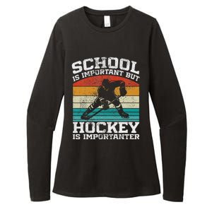 School Is Important But Hockey Is Importanter Womens CVC Long Sleeve Shirt