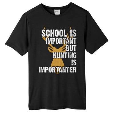 School Is Important But Is Hunting Importanter Deer Tall Fusion ChromaSoft Performance T-Shirt