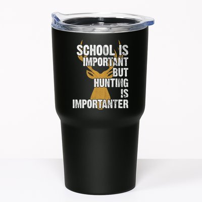 School Is Important But Is Hunting Importanter Deer Tumbler