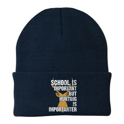 School Is Important But Is Hunting Importanter Deer Beanie