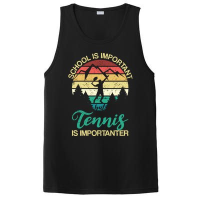 School Is Important But Tennis Is Importanter Gift PosiCharge Competitor Tank