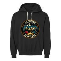 Scouting Is Intents Scout Camper Camping Garment-Dyed Fleece Hoodie