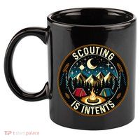 Scouting Is Intents Scout Camper Camping 11oz C Handle Ceramic Mug