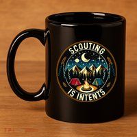 Scouting Is Intents Scout Camper Camping 11oz C Handle Ceramic Mug