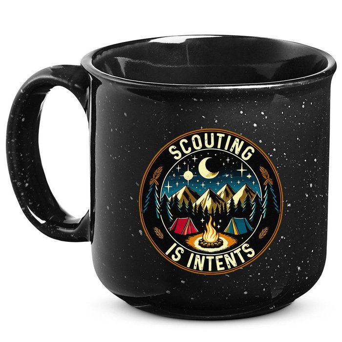 Scouting Is Intents Scout Camper Camping 15oz Campfire Ceramic Mug