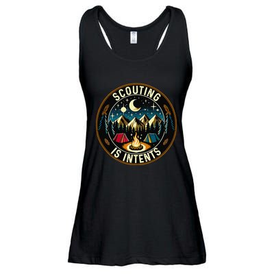 Scouting Is Intents Scout Camper Camping Ladies Essential Flowy Tank