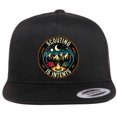 Scouting Is Intents Scout Camper Camping Flatbill Hat