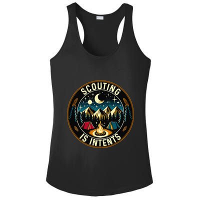 Scouting Is Intents Scout Camper Camping Ladies PosiCharge Competitor Racerback Tank