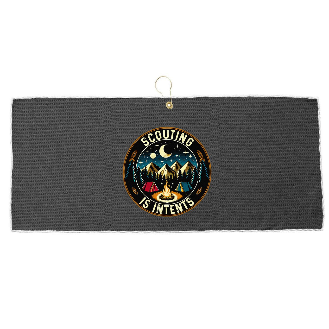 Scouting Is Intents Scout Camper Camping Large Microfiber Waffle Golf Towel