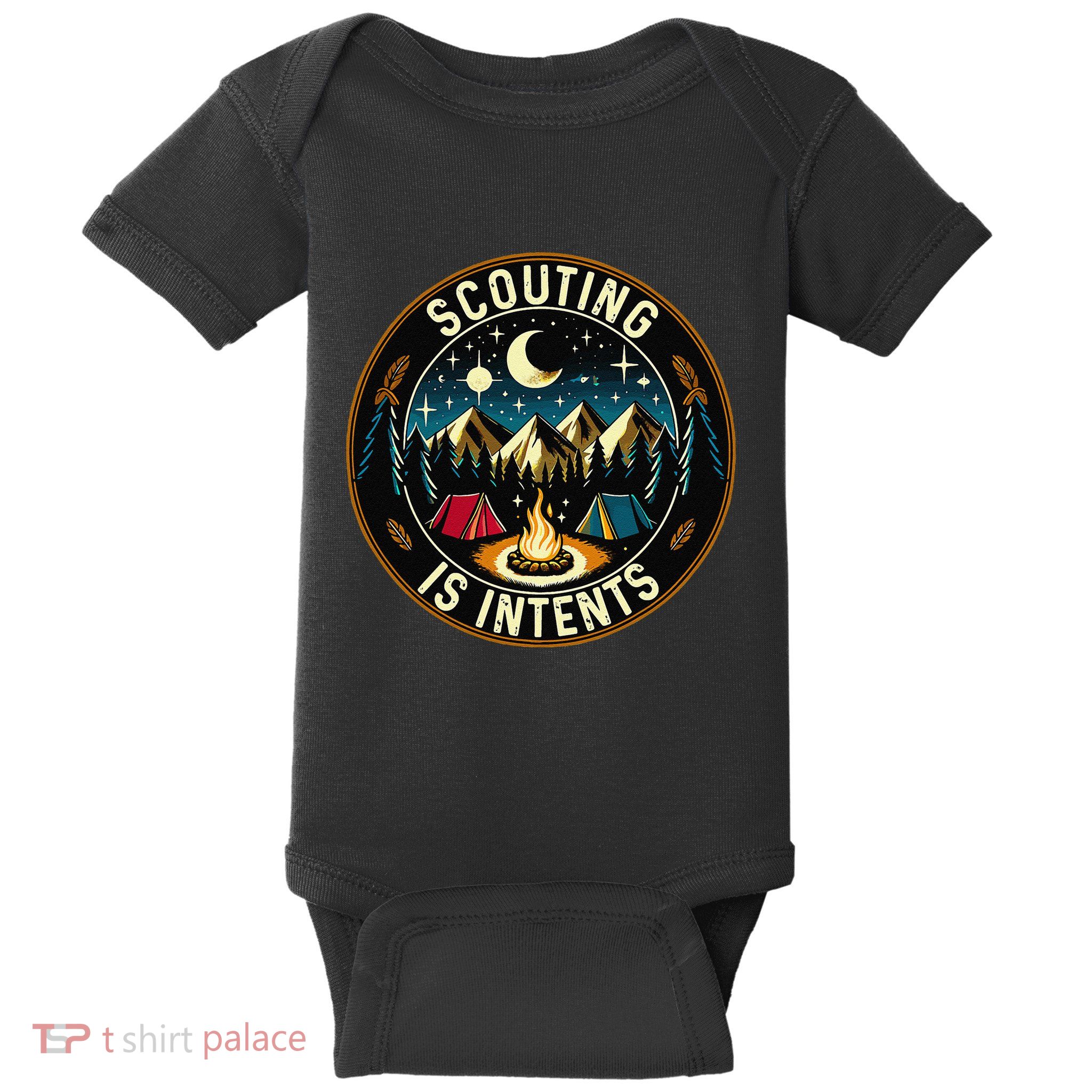 Scouting Is Intents Scout Camper Camping Baby Bodysuit