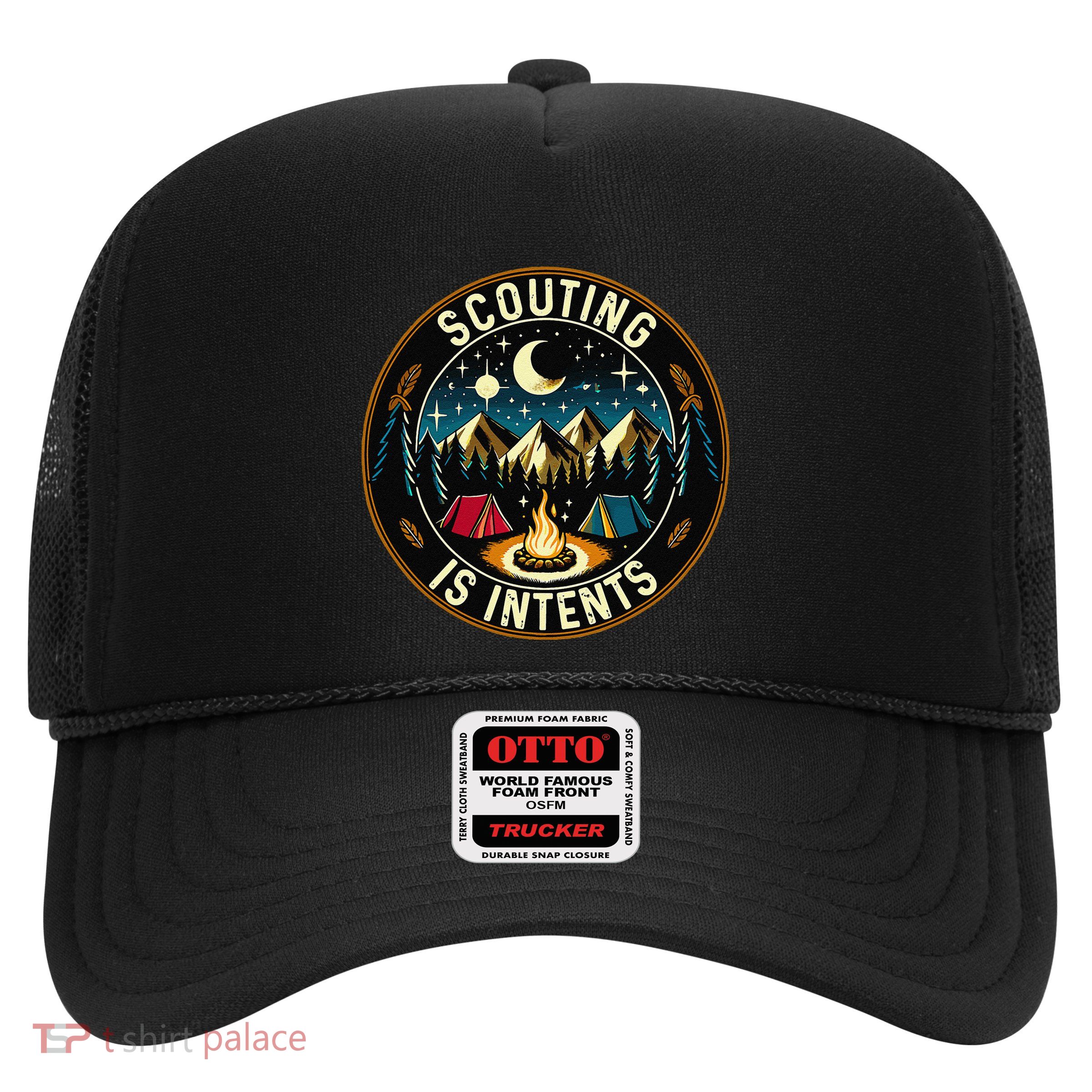 Scouting Is Intents Scout Camper Camping Trucker Hat