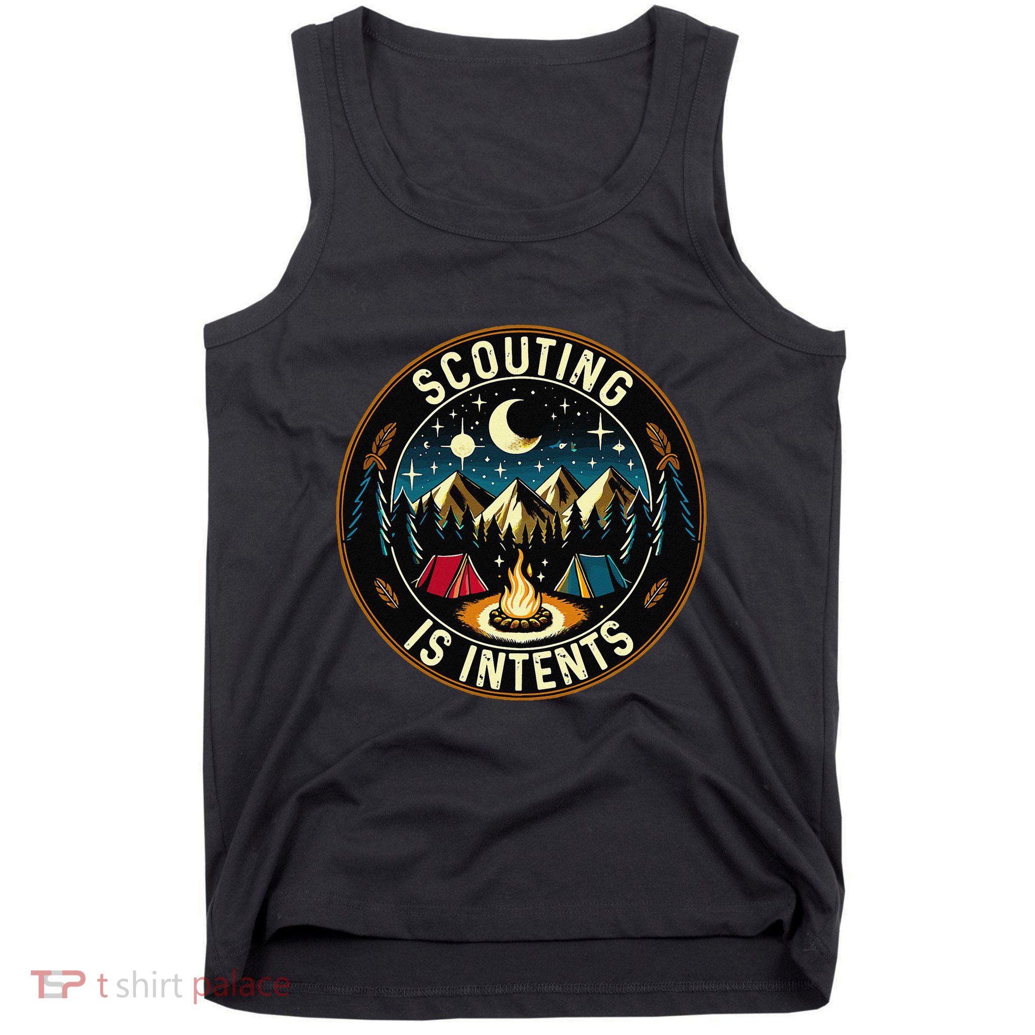 Scouting Is Intents Scout Camper Camping Tank Top