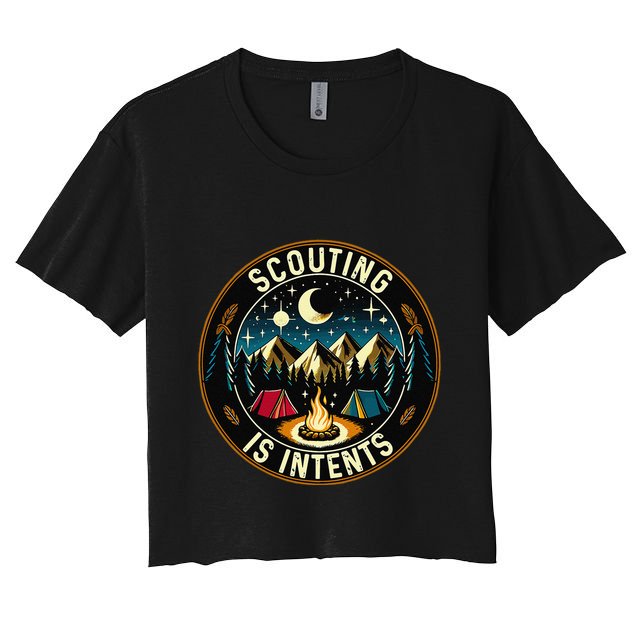 Scouting Is Intents Scout Camper Camping Crop Top