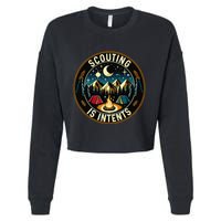 Scouting Is Intents Scout Camper Camping Cropped Pullover Crew