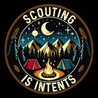 Scouting Is Intents Scout Camper Camping Cropped Pullover Crew