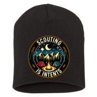 Scouting Is Intents Scout Camper Camping Short Acrylic Beanie