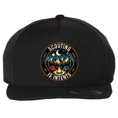 Scouting Is Intents Scout Camper Camping Wool Snapback Cap