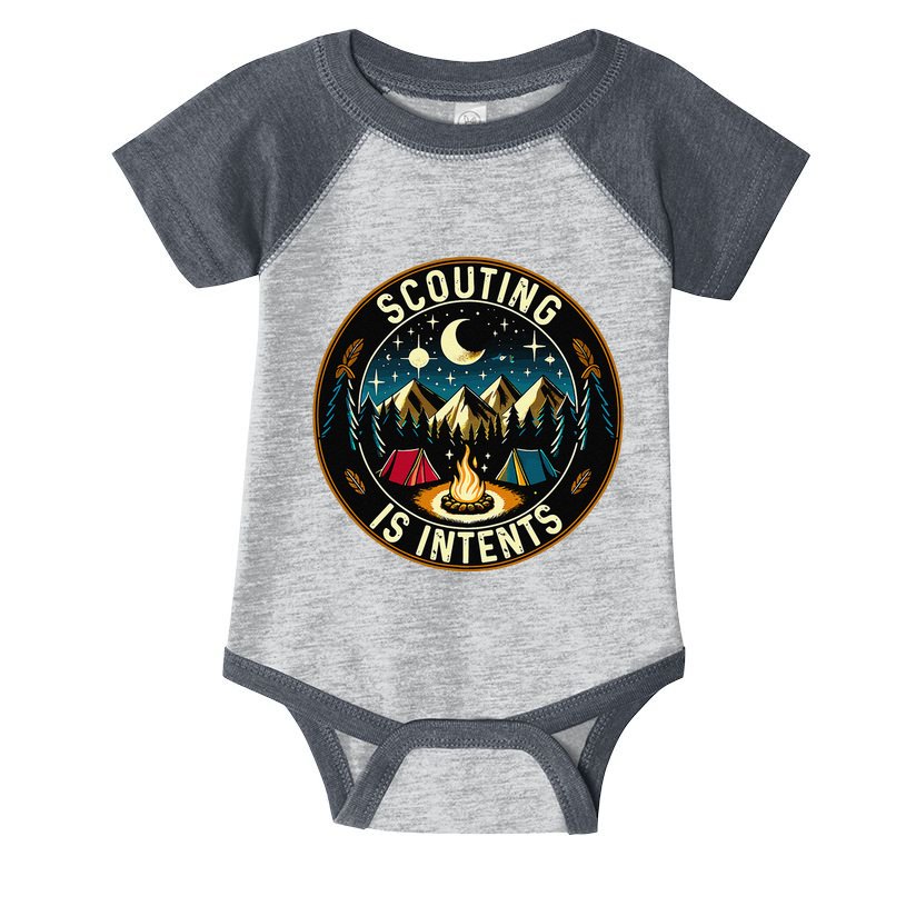 Scouting Is Intents Scout Camper Camping Infant Baby Jersey Bodysuit