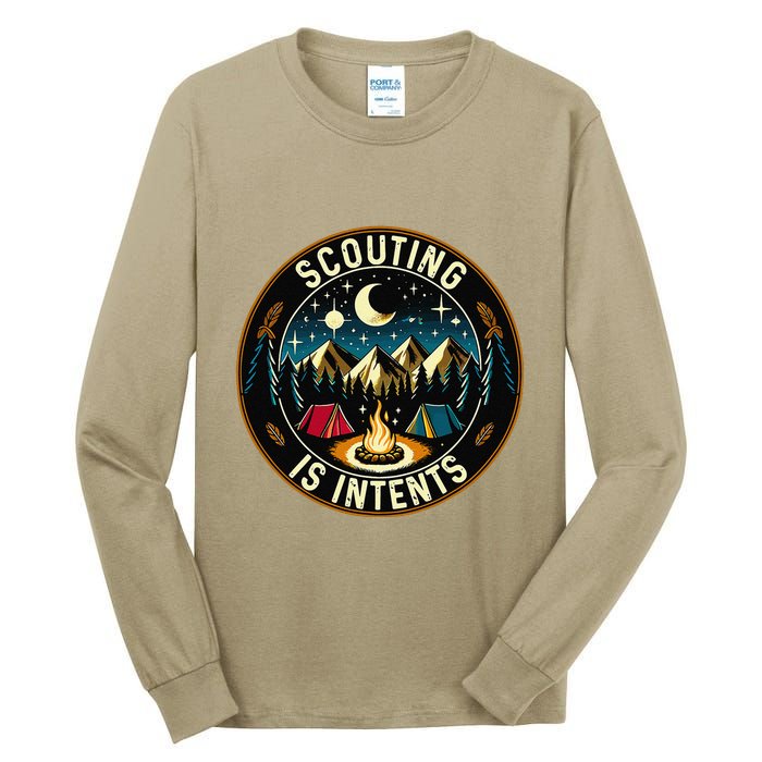 Scouting Is Intents Scout Camper Camping Tall Long Sleeve T-Shirt